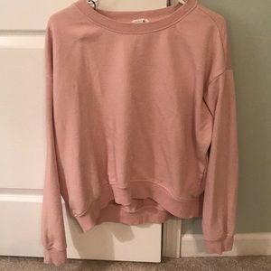 Pink, crop top sweater